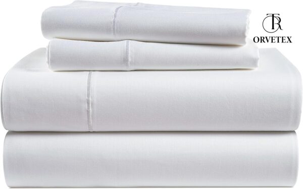 100% cotton satin fitted sheet set of four - 图片 2