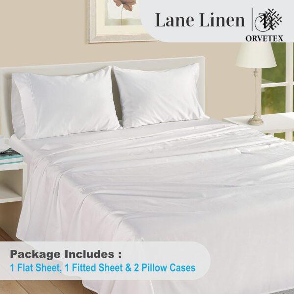 100% cotton satin fitted sheet set of four - 图片 3