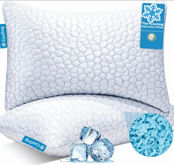 Cooling gel memory foam pillow