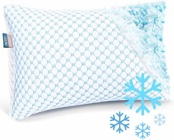 Cooling gel memory foam pillow