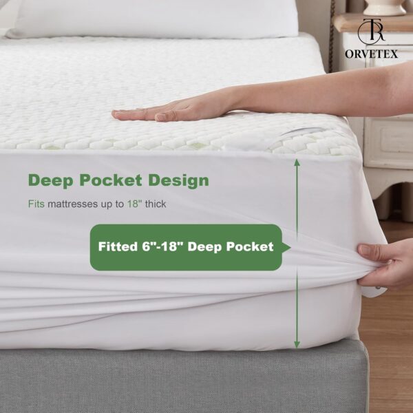 Nylon Cool Waterproof Fitted Sheet - 图片 3