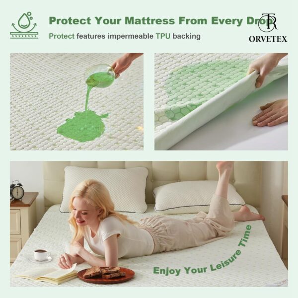Nylon Cool Waterproof Fitted Sheet - 图片 5