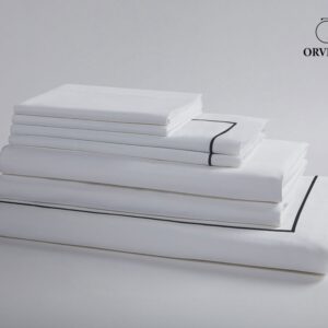 Pure cotton satin 7-piece hotel striped bedding set