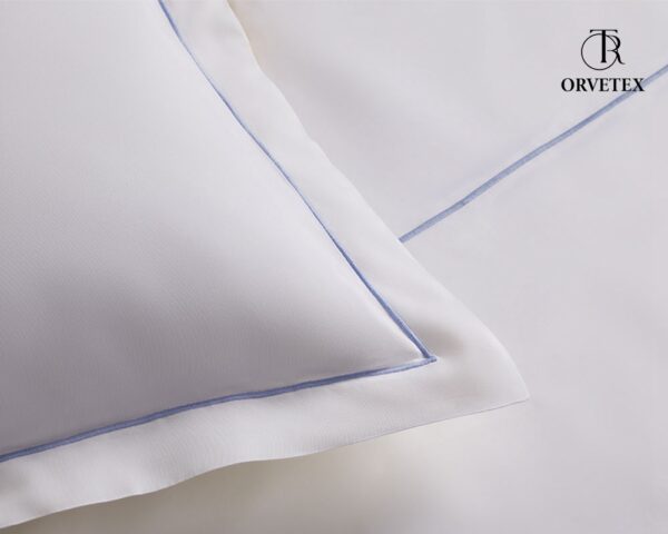 Pure cotton satin 7-piece hotel striped bedding set - 图片 4